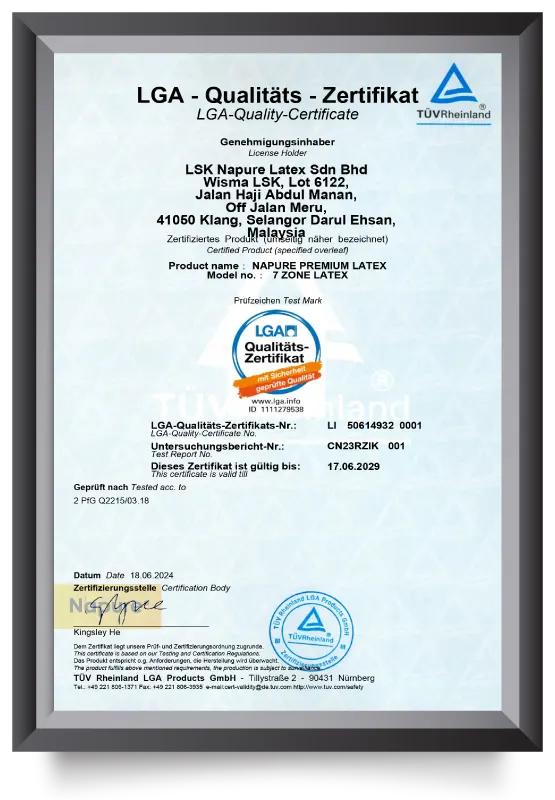 LGA Quality Certificate